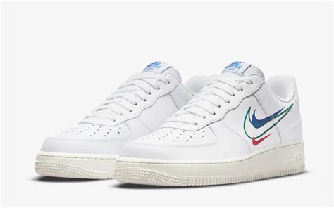 nike air force 1 wit rood blauw|Nike Air Force 1 wit.